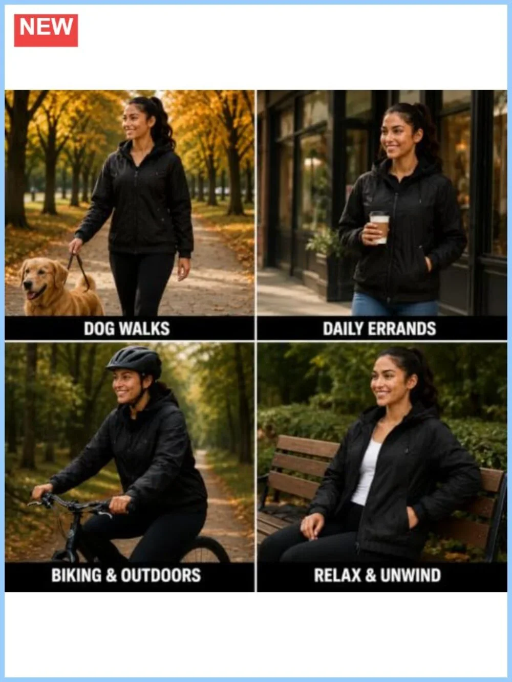 Women's Sherpa Lined Windbreaker Jacket, Water Resistant